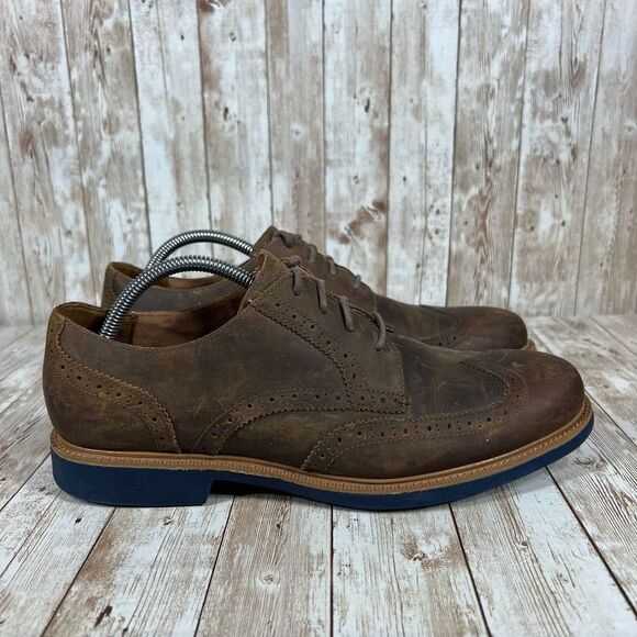 Cle haan grand os‎ leather wingtip Mens 10 - Picture 1 of 8